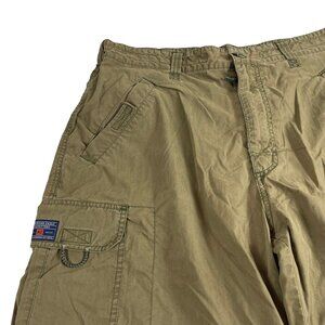 American Eagle Cargo Shorts Mens 36 Green Pockets Utility Hiking